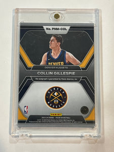 2023-24 Panini Prizm Collin Gillespie Penmanship Auto #PNM-COL Nuggets