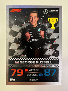 2023 - Turbo Attax - Trading Cards - Formula 1 2022 Race Winner - George Russell - Card 271