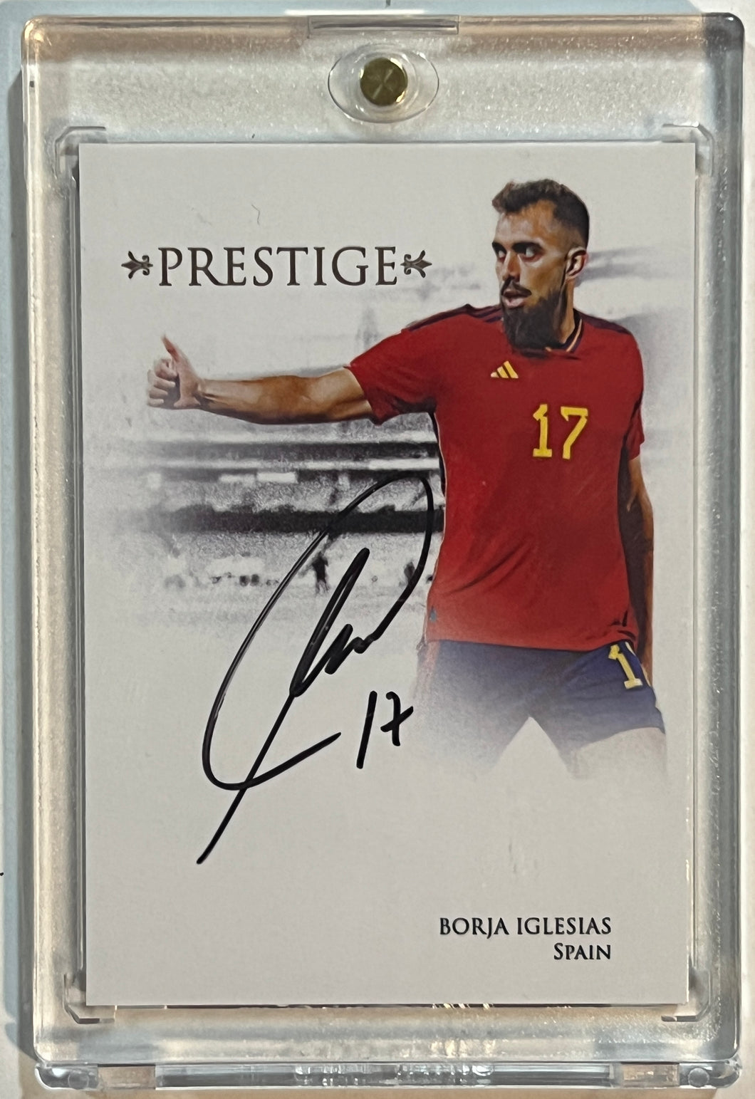 2023-24 Futera Unique Borja Iglesias Prestige Autograph Auto #04/13 Spain