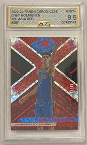 Chet Holmgren [Asia Red] #287 2022 Panini Chronicles 43/48 AGS Graded 9.5