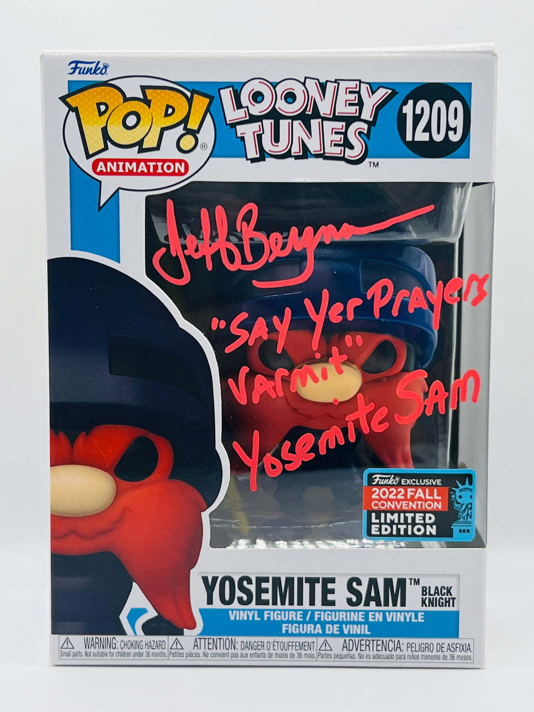 Yosemite Sam 1209 Looney Tunes 2022 Fall Convention Exclusive signed by Jeff Bergman