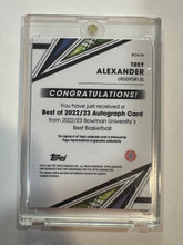 Load image into Gallery viewer, Trey Alexander 2022-23 Bowman&#39;s Best University AUTO CARD#BOA-TA RC
