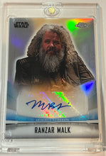 Load image into Gallery viewer, 2022 Star Wars Topps Chrome RAZNAR MALK Autograph Card A-MBJ
