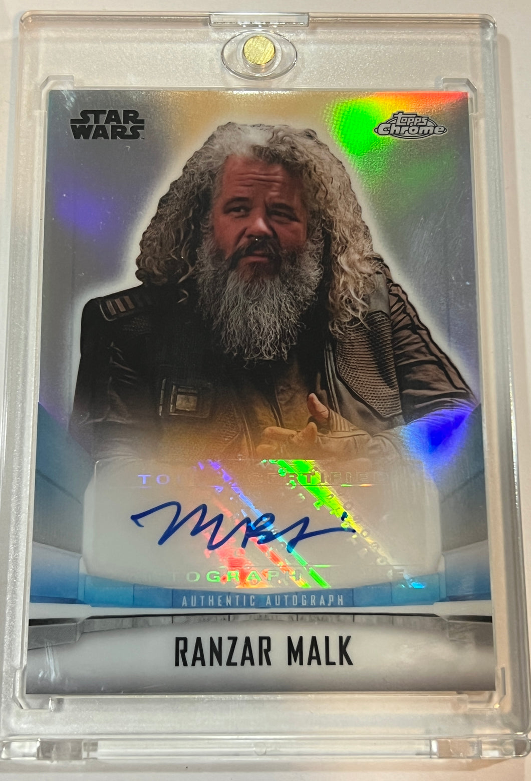 2022 Star Wars Topps Chrome RAZNAR MALK Autograph Card A-MBJ