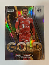 Load image into Gallery viewer, 2022-23 Stadium Club Chrome UCL Jamal Musiala Glimpses Of Gold #GG-JM
