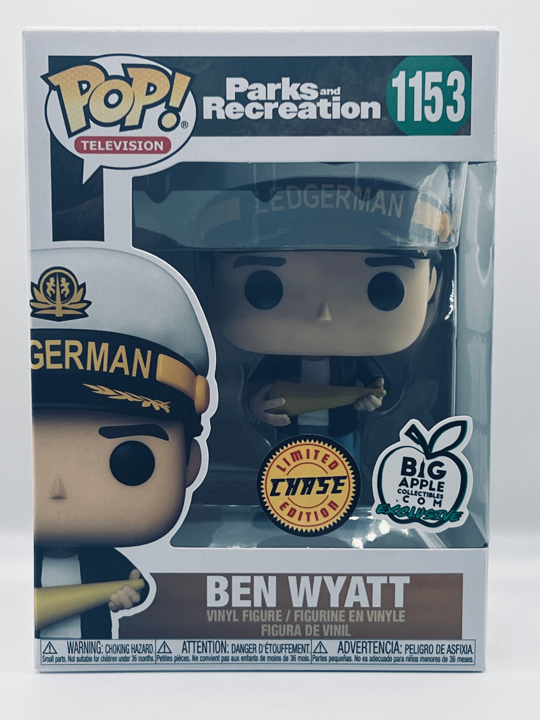 Ben Wyatt 1153 Parks and Recreation Big Apple Collectibles Limited Edition Chase Funko Pop