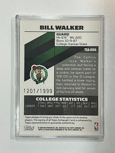 2008-09 Topps Signature Bill Walker Rookie Auto Autograph RC #1201/1999 Celtics