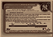 Load image into Gallery viewer, 2024 Bowman Chrome Brando Mayea Prospect #BCP84 Yankees
