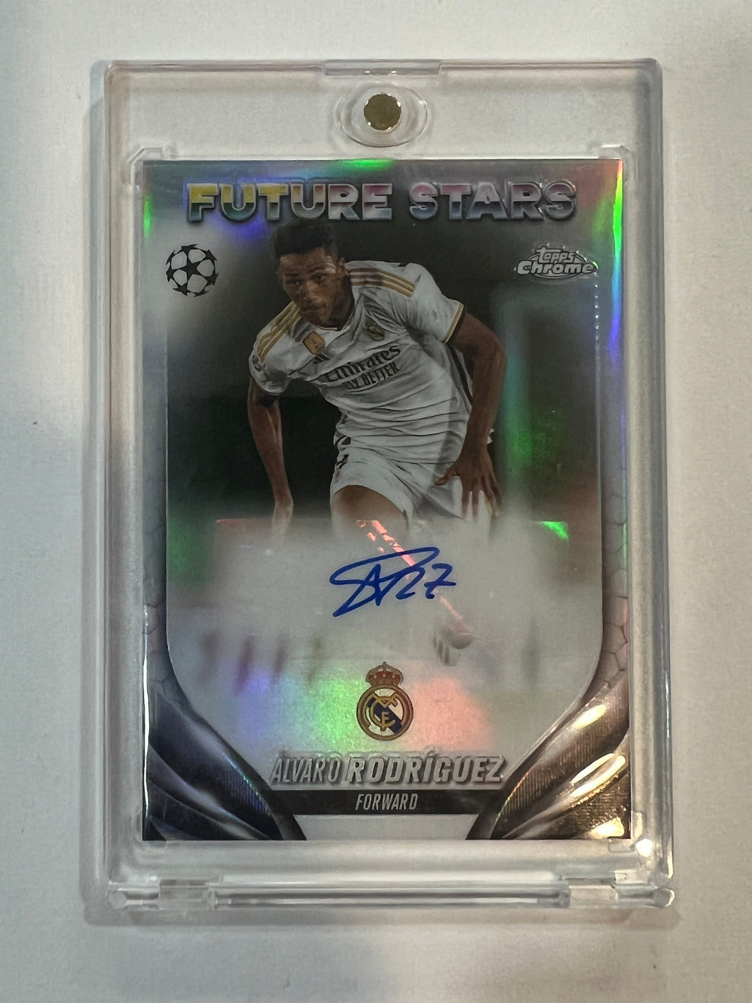 2023-24 Topps Chrome UCL Alvaro Rodriguez Future Stars Autograph Auto #AR (A)