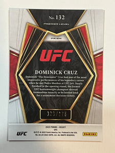 2022 Panini Select UFC Dominick Cruz Premier Bronze Prizm #126/175