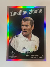 Load image into Gallery viewer, 2022-23 Topps Chrome UEFA Zinedine Zidane 1959 Topps Design #59-1 Real Madrid
