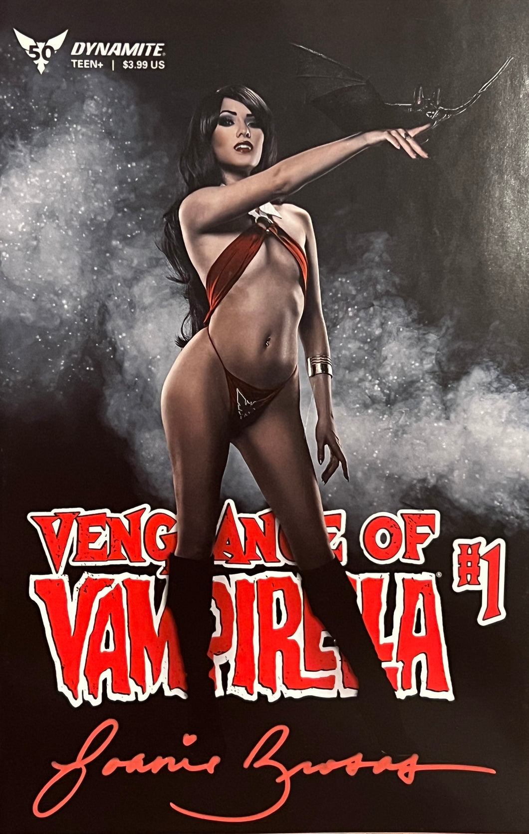 Vengeance of Vampirella #1 (Cosplay Cover) signed by Cosplay cover model Joanie Brosas