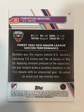 Load image into Gallery viewer, 2023 Topps Finest MLS Christian Benteke Gold Refractor #39/50 DC United
