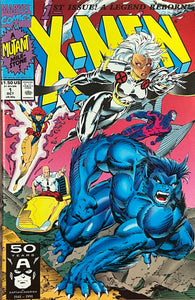 X-Men #1 (1991) Direct Edition. Beast/Storm double cover. Cover pencils by Jim Lee