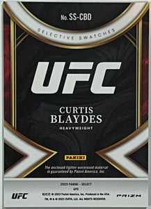 2023 Select Curtis Blaydes Silver Prizm Selective Fighter Worn Relic #SS-CBD