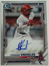 Load image into Gallery viewer, D&#39;Shawn Knowles #BSPA-DK 2021 Bowman Sapphire Autographs
