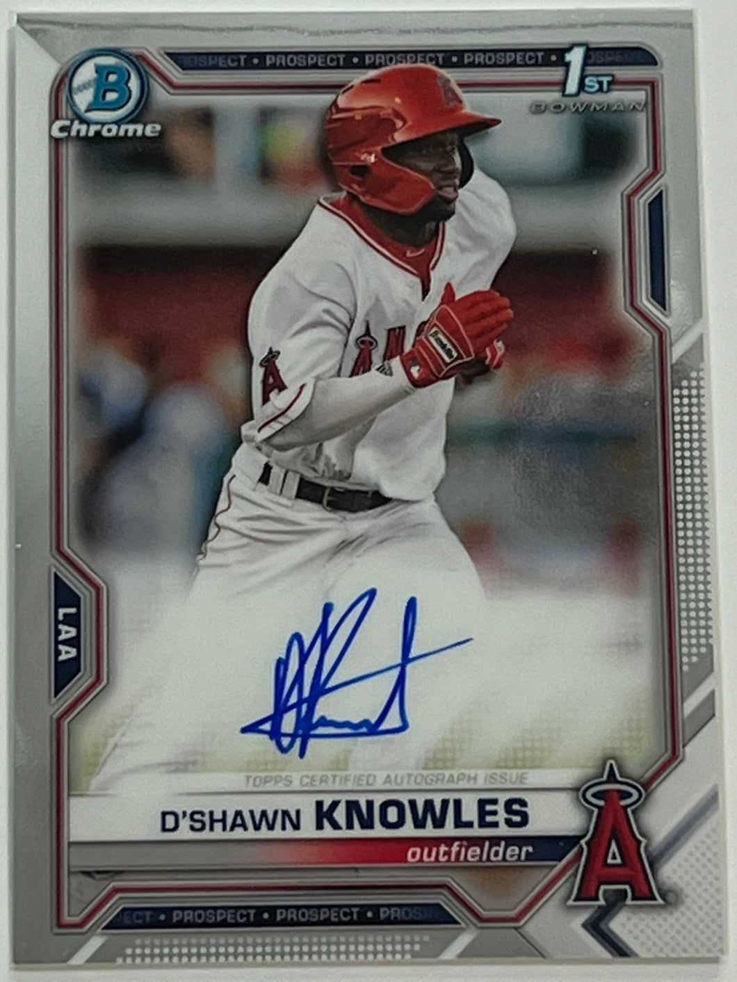 D'Shawn Knowles #BSPA-DK 2021 Bowman Sapphire Autographs