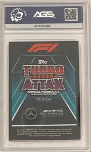 Lewis Hamilton  SUPERSTAR 2023 Racing Formula 1 2023 Topps Turbo Attax 277 AGS Graded 8