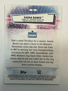 Sasha Banks [Refractor] #66 2021 Topps Chrome WWE