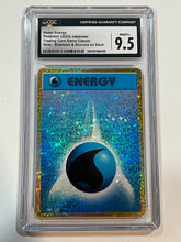 Load image into Gallery viewer, Water Energy (2023) Japanese Pokemon Holo Blastoise &amp; Suicune ex deck CGC Mint + 9.5
