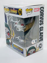 Load image into Gallery viewer, Corvus Glaive 290 Avengers Infinity War Funko Pop signed by Michael James Shaw
