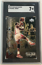 Load image into Gallery viewer, 1998-99 UD Black Diamond #1 Michael Jordan Chicago Bulls HOF SGC 7 NM
