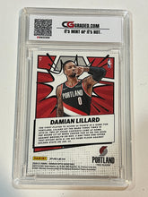 Load image into Gallery viewer, 2020-21 Donruss Optic My House! Purple Prizm Damian Lillard Trail Blazers CG 9.5
