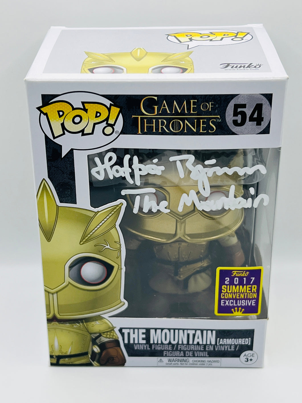 The Mountain 54 Game of Thrones 2017 Summer Convention Exclusive signed by  Hafþór Júlíus Björnsson