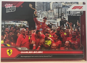 Charles Leclerc - Monegasque hero wins home grand prix - 2024 Formula 1® Topps Now® Card 19