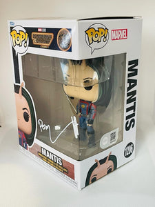 Mantis 1206 Guardians of the Galaxy Volume 3 Funko Pop signed by Pom Klementieff in white paint pen