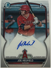 Load image into Gallery viewer, 2023 Bowman Chrome Draft Joe Redfield 1st Prospect Auto Autograph #CPA-JR Angels
