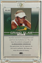 Load image into Gallery viewer, 2013 Ace Authentic Grand Slam Aleksandra Wozniak Auto Autograph #BA-AW1
