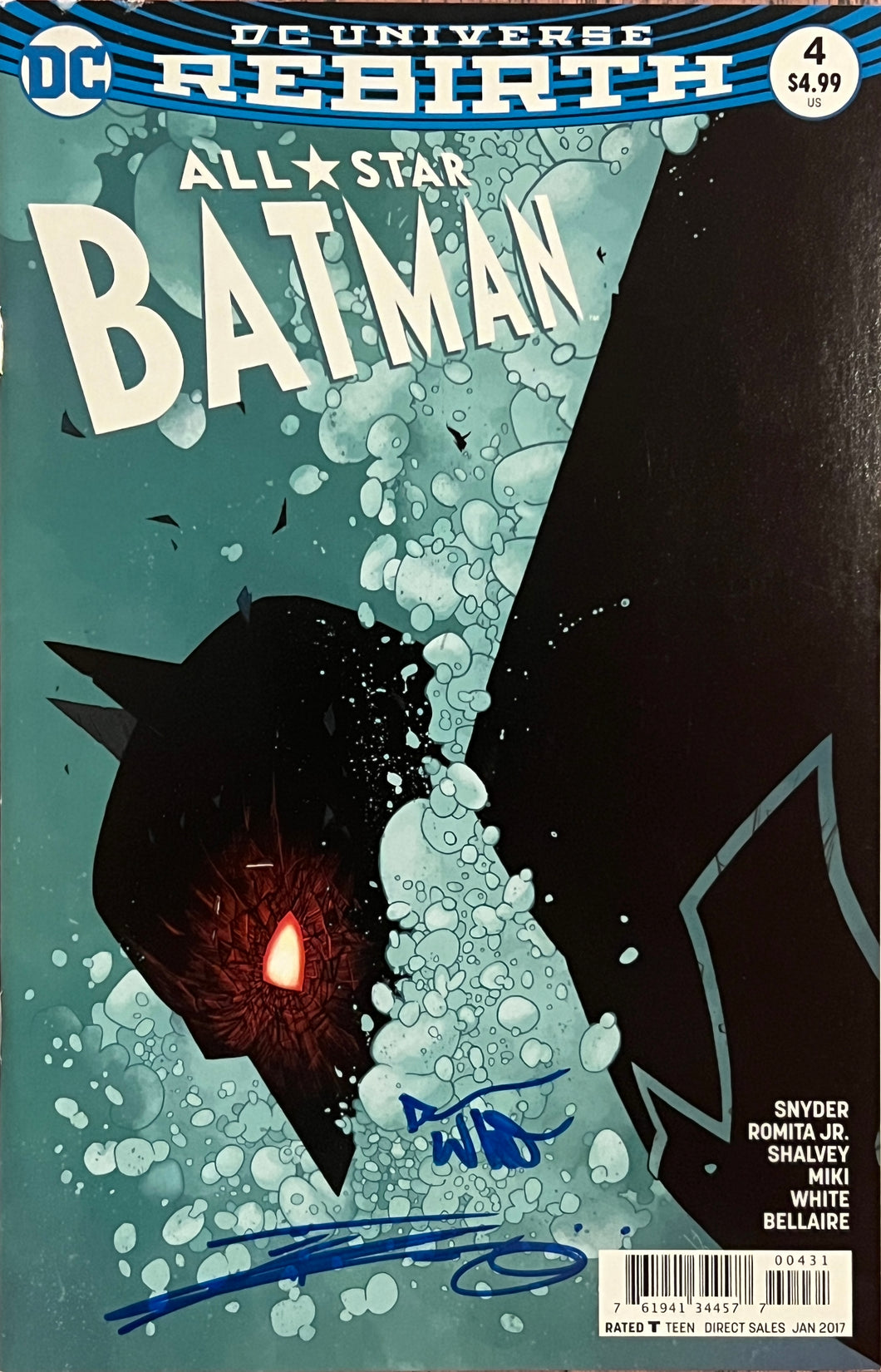 All Star Batman #4  signed by Dean White & Danny Miki