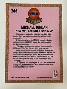 1992-93 Fleer Michael Jordan Award Winner #246 Bulls