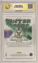 Load image into Gallery viewer, Damian Lillard [Ruby] #21 2023 Panini Court Kings Water Color /149 AGS Graded GEM Mint 10
