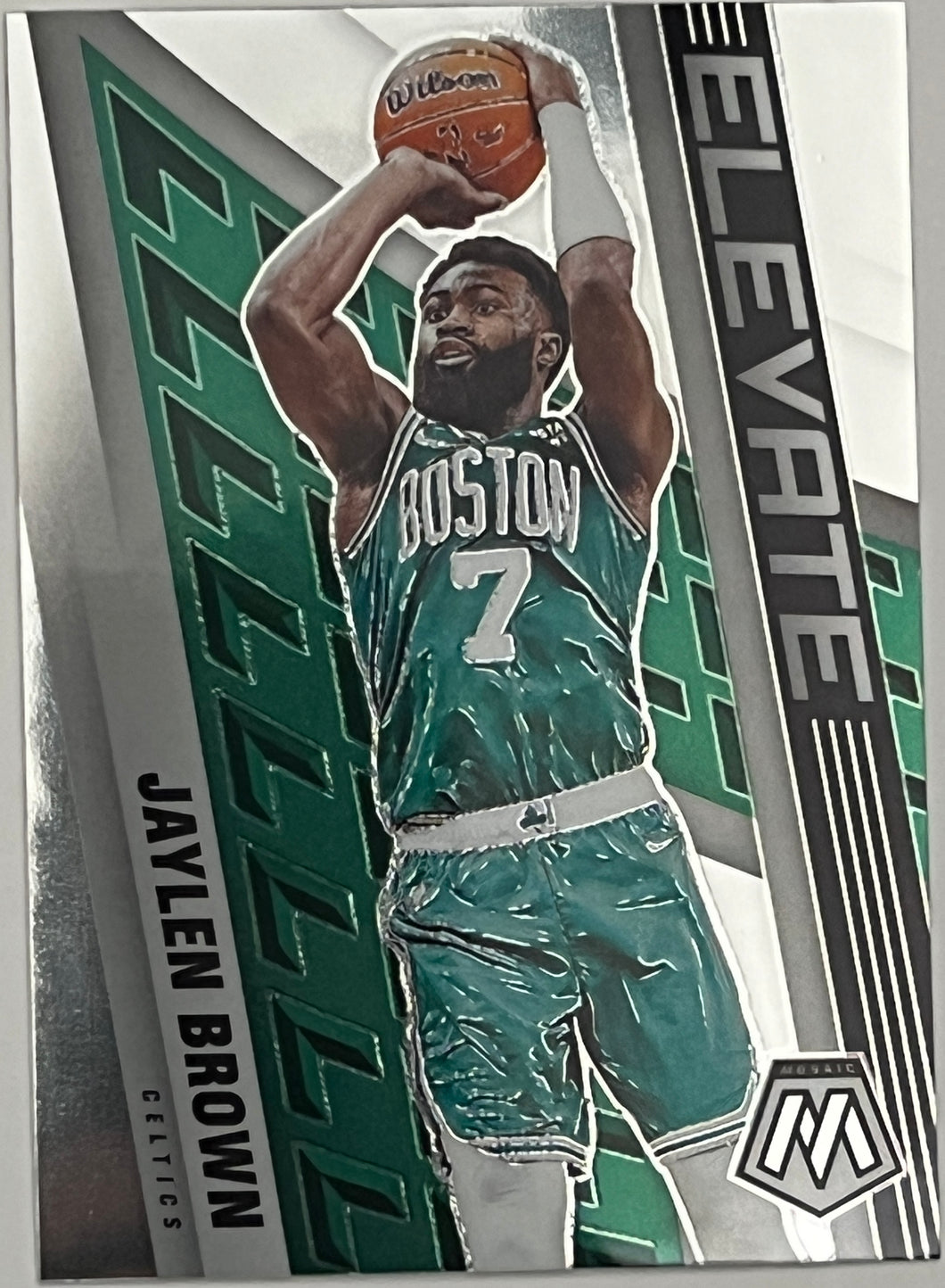 Jaylen Brown #17 2021 Panini Mosaic Elevate