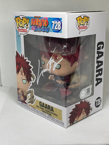 Gaara 728 Naruto Shippuden Funko Pop signed by Liam O'Brien