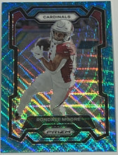 Load image into Gallery viewer, 2023 Panini Prizm Rondale Moore Blue Wave Prizm #91/199 Cardinals
