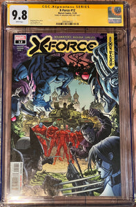 CGC SS 9.8 X-Force #12 signed by Benjamin Percy