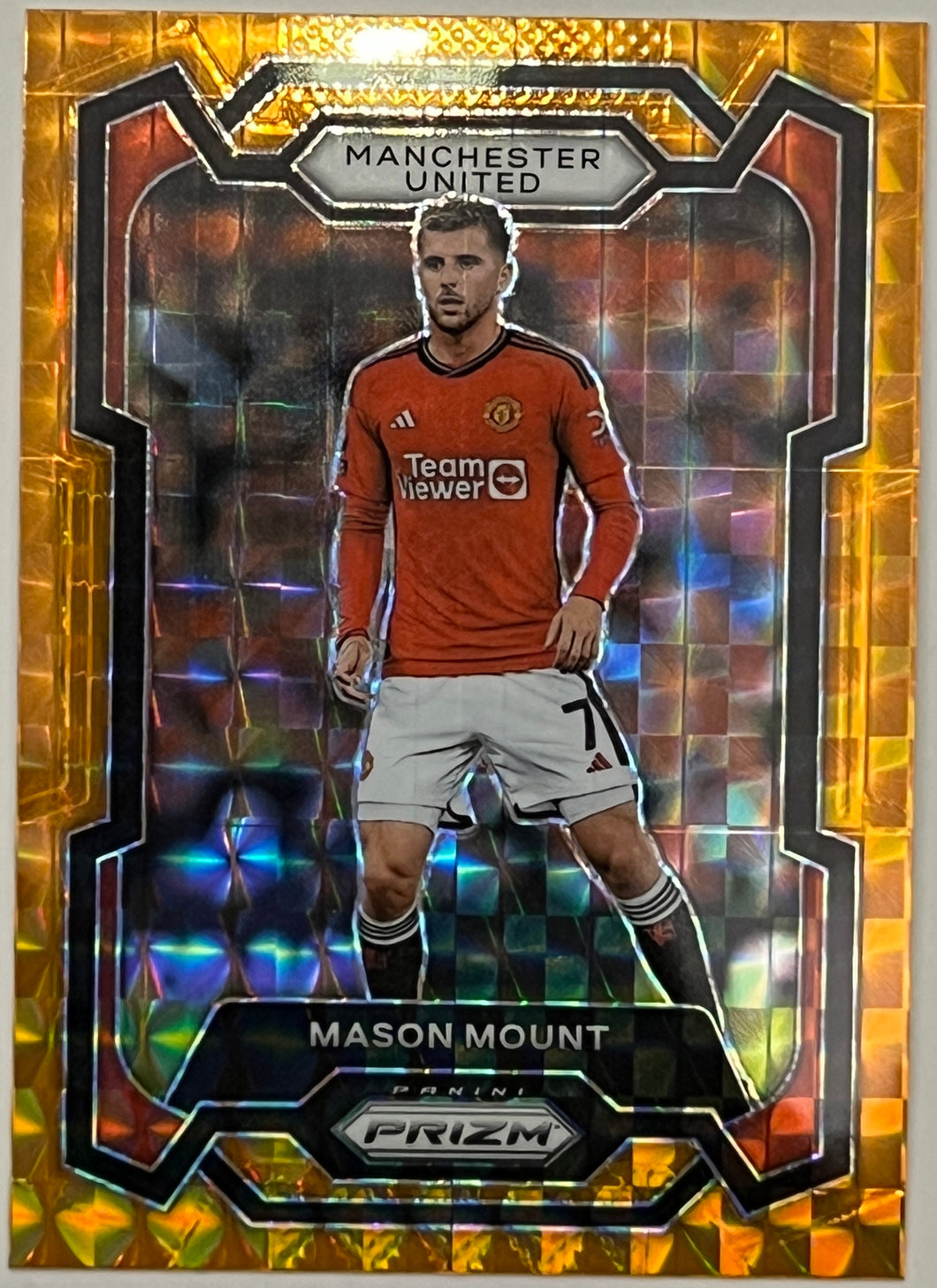 2023-24 Panini Prizm Premier League Mason Mount Orange Mosaic Prizm #44