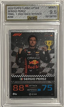 Load image into Gallery viewer, Sergio Perez #269 Race Winner F1 2023 Turbo Topps Attax AGS Mint + 9.5
