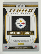 Load image into Gallery viewer, 2018 Panini Certified Clutch Performers Red Antonio Brown Steelers Jersey /99
