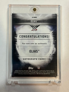 2019 Topps WWE Elias Autograph Auto #AWWE