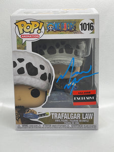 Trafalgar Law 1016 One Piece AAA Exclusive Funko Pop signed by Mathew Mercer