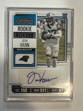 Load image into Gallery viewer, 2023 Contenders Josh Vann RC Rookie Ticket Auto #167 Panthers
