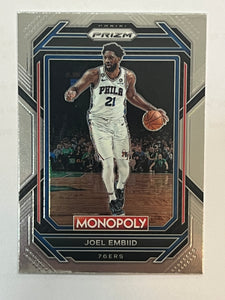 Joel Embiid #67 2022 Panini Prizm Monopoly