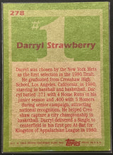 Load image into Gallery viewer, Darryl Strawberry #278 1985 Topps
