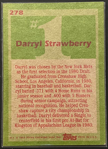 Darryl Strawberry #278 1985 Topps
