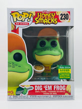 Load image into Gallery viewer, Dig &#39;Em Frog 230 Kellogs Honey Snacks 2024 Summer Con Exclusive Funko Pop
