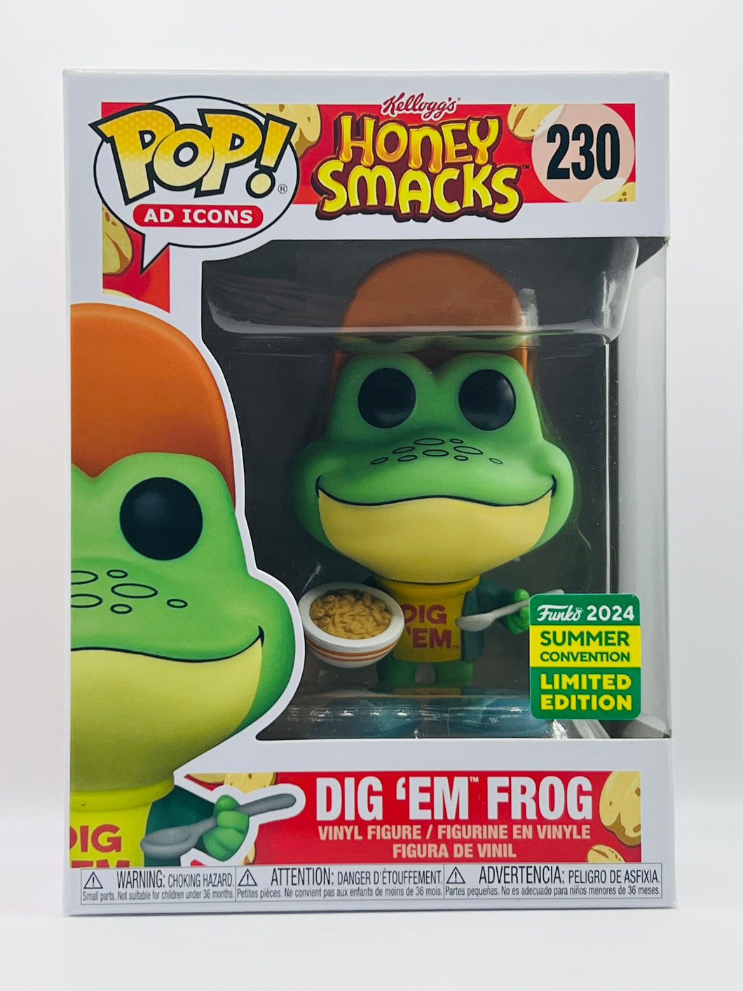 Dig 'Em Frog 230 Kellogs Honey Snacks 2024 Summer Con Exclusive Funko Pop